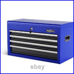 WORKPRO 4-Drawer Tool Chest 26-Inch Metal Tool Box Storage Cabinet Combo withTray