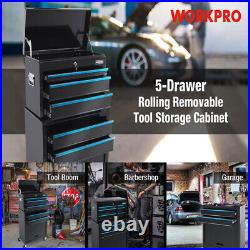 WORKPRO 5 Drawers Rolling Tool Chest Rolling Tool Storage Cabinet with Wheels