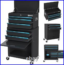 WORKRPO 24.5 Inch 5-Drawer Rolling Tool Chest with Wheels, 2 in 1 Detachable