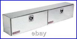 Weather Guard 390-0-02 Truck Box, Topside, Aluminum, 90-1/4W, Silver, 11.1 Cu. Ft