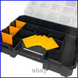 WrightFits Essential Tool Box Organiser Stackable Screw Storage Case Box 400